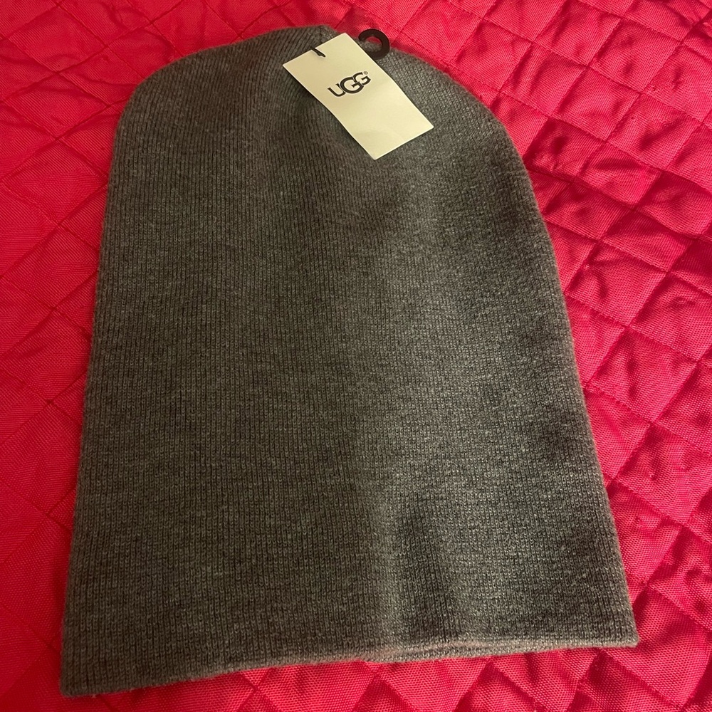 NWT UGG "Oversize Cuff Beanie" Wool Blend Slouchy Unisex Hat